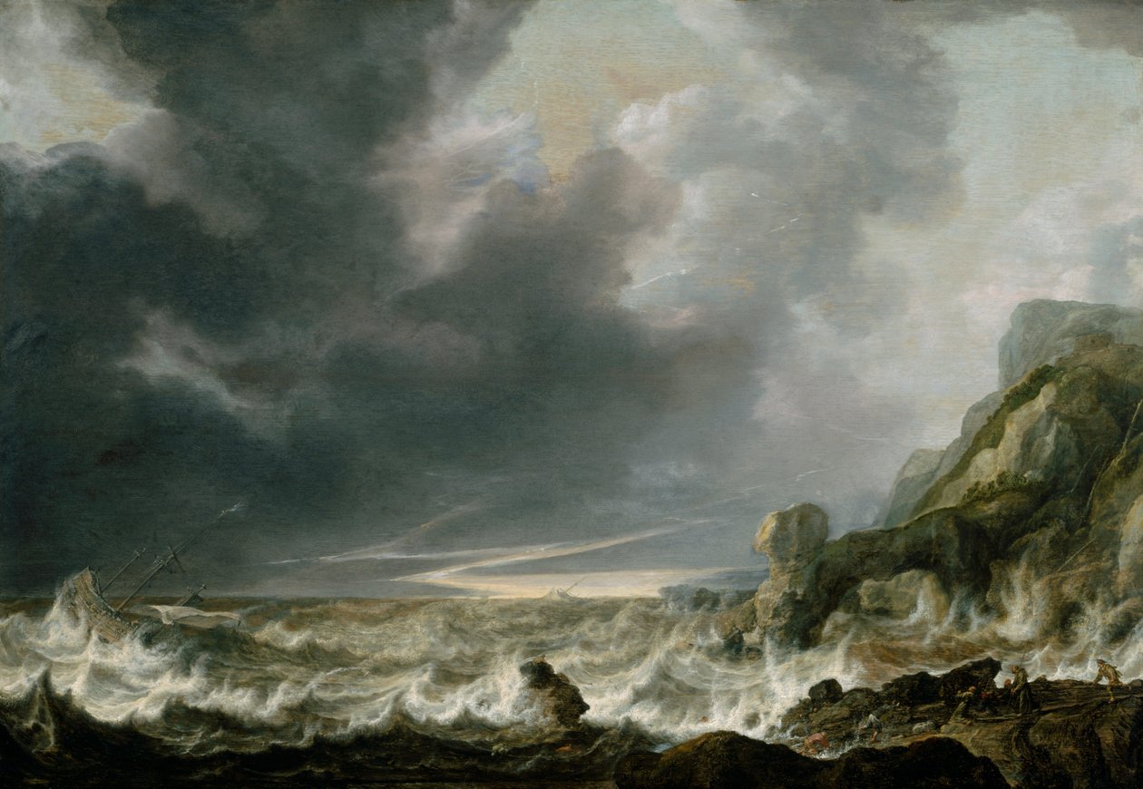 Navire en détresse au large d
