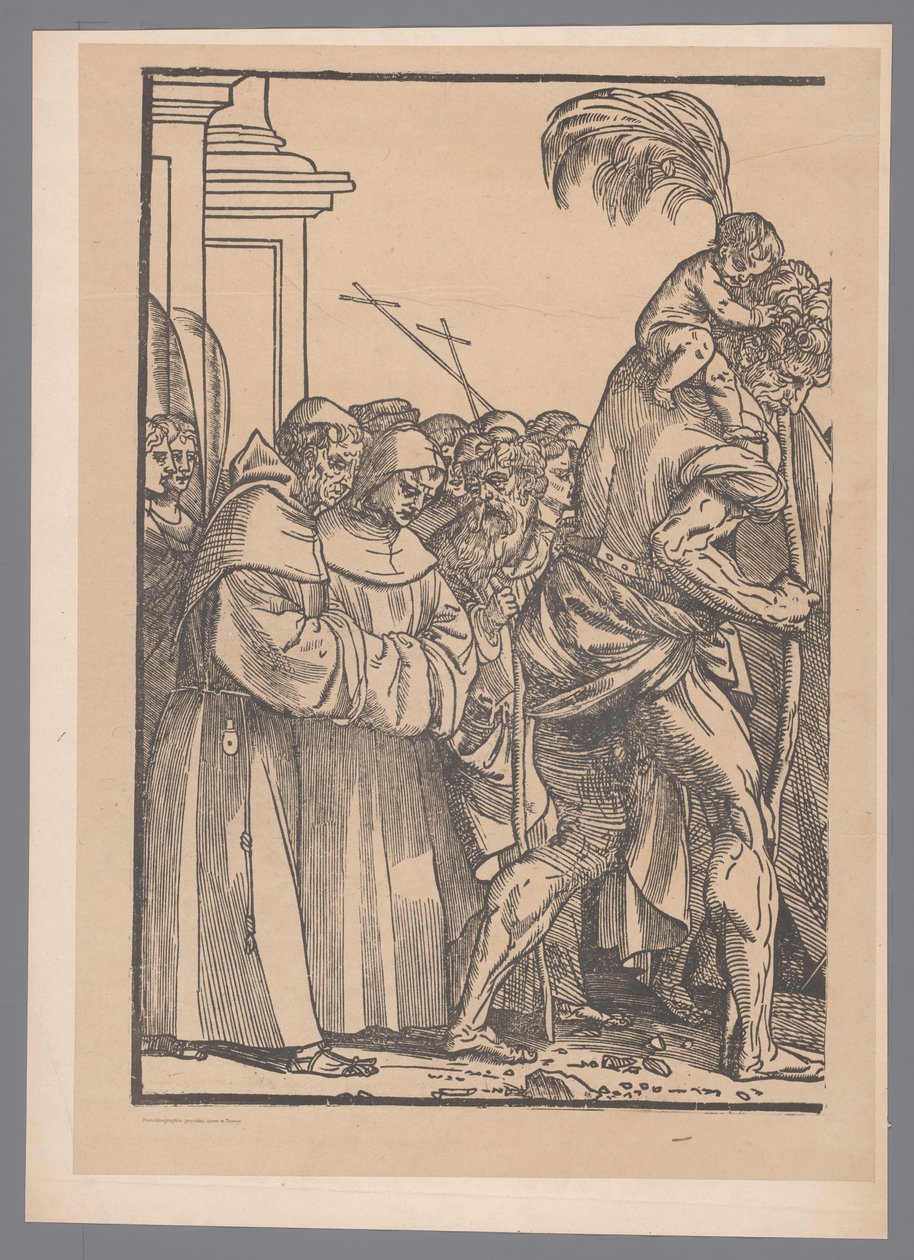 Reproduction de la première partie de la série de gravures Le Triomphe du Christ d