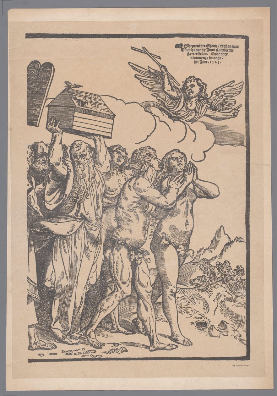 Reproduction de la dixième et dernière partie de la série de gravures Le Triomphe du Christ d