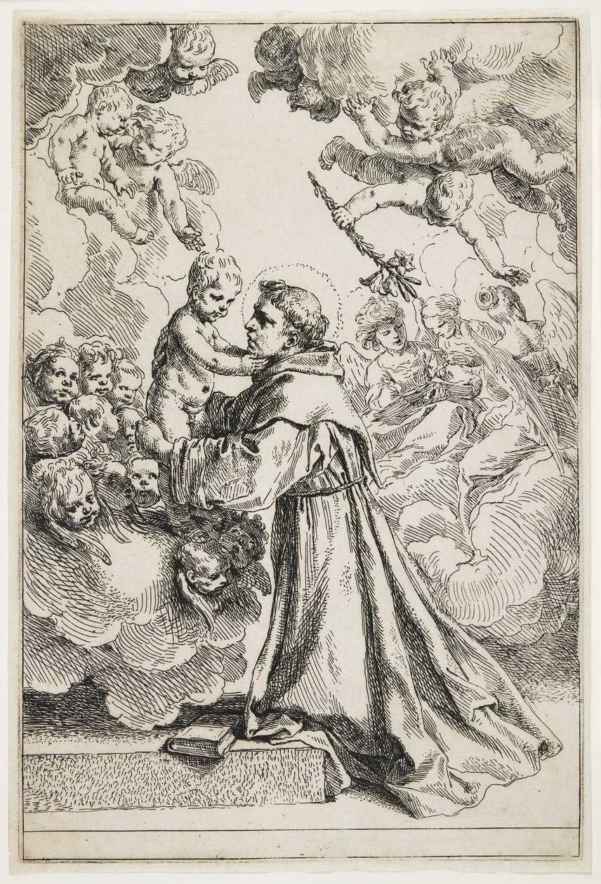 Saint Antoine de Padoue, fin des années 1630 - Simone Cantarini