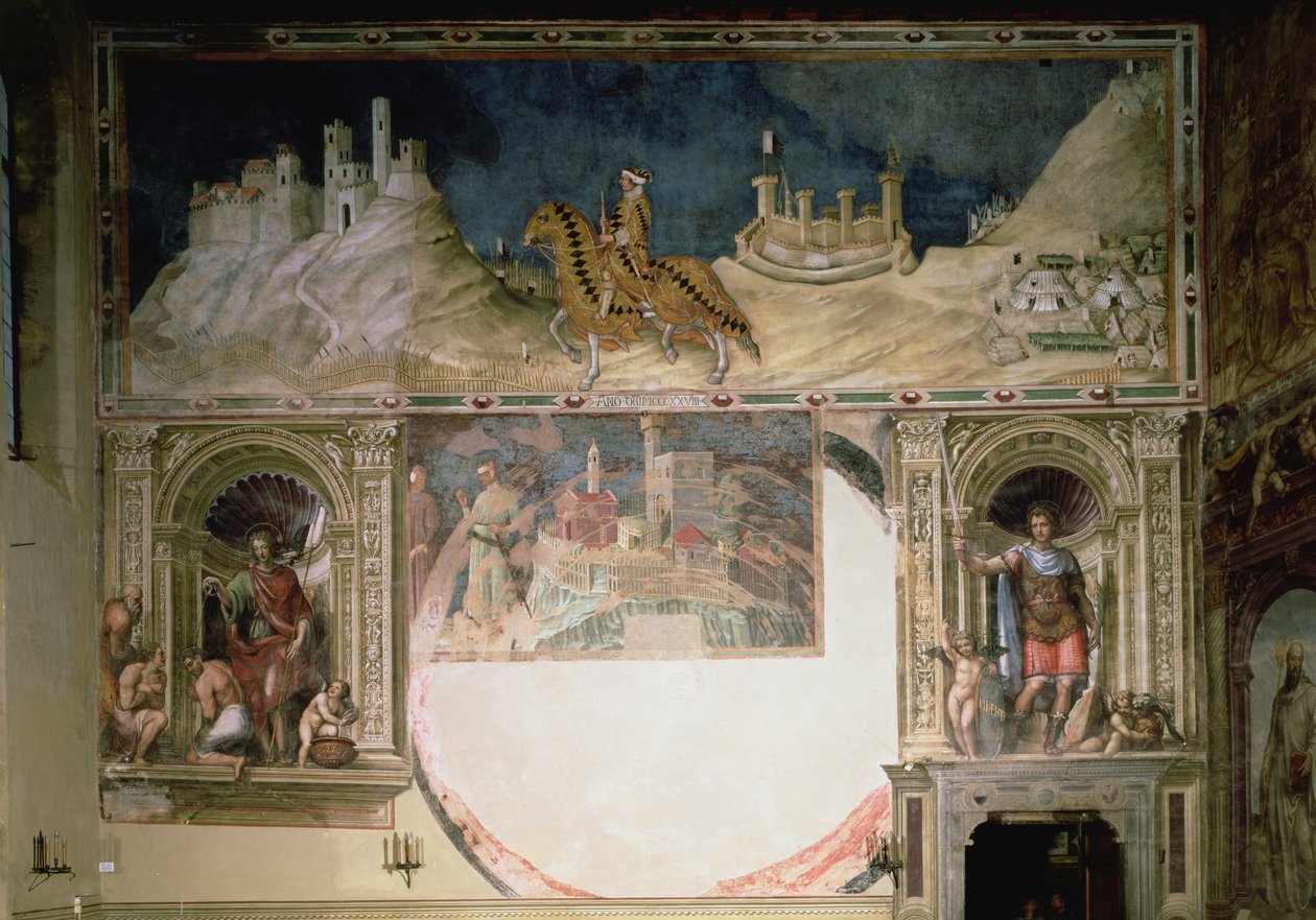 Guidoriccio da Fogliano assiégeant Monte Massi - Simone Martini