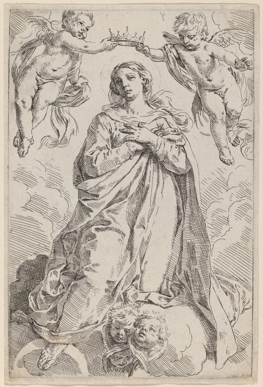 Le Couronnement de la Vierge - Simone Cantarini