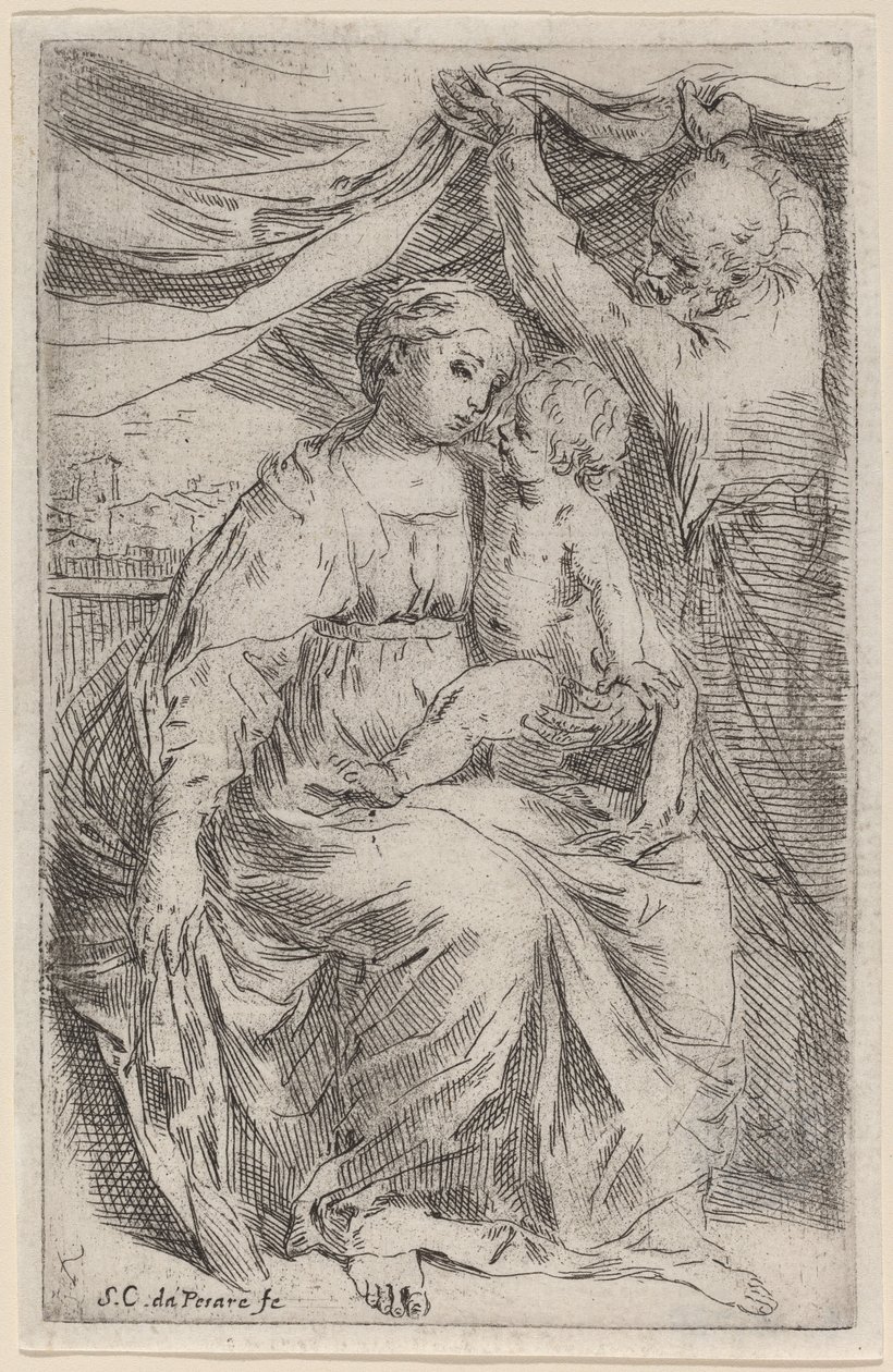 La Sainte Famille - Simone Cantarini