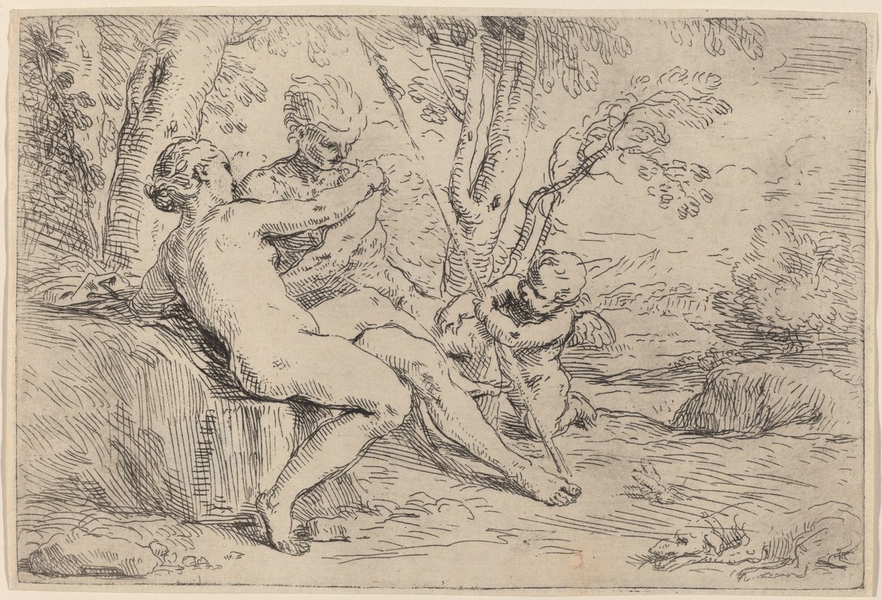 Vénus et Adonis - Simone Cantarini