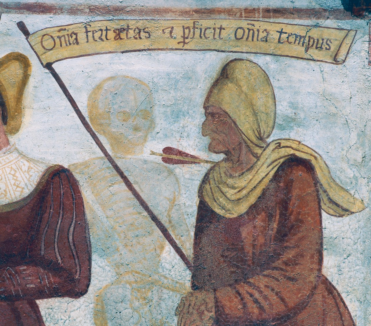 La Mort avec la vieille femme (détail) - Simone II Baschenis