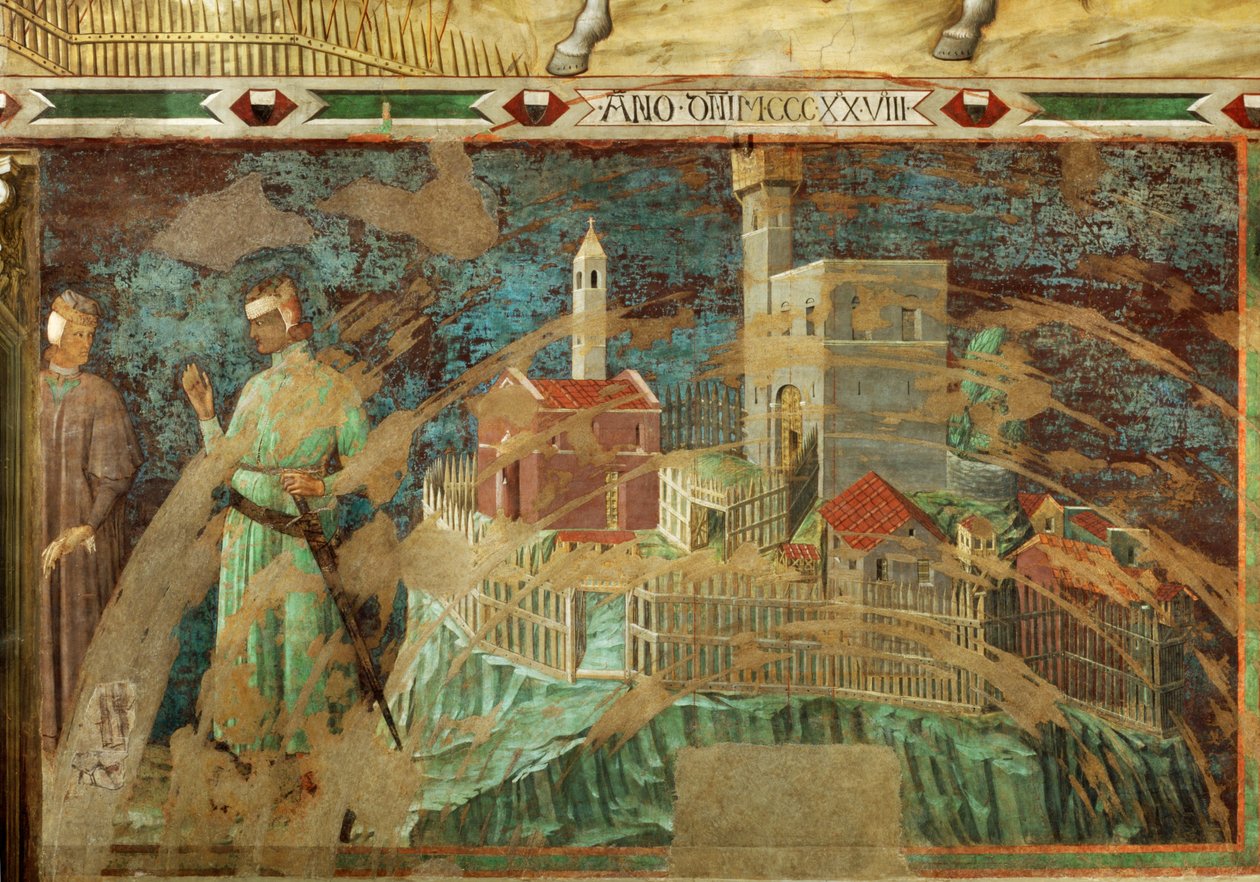 La ville de Sienne (fresque) - Simone Martini