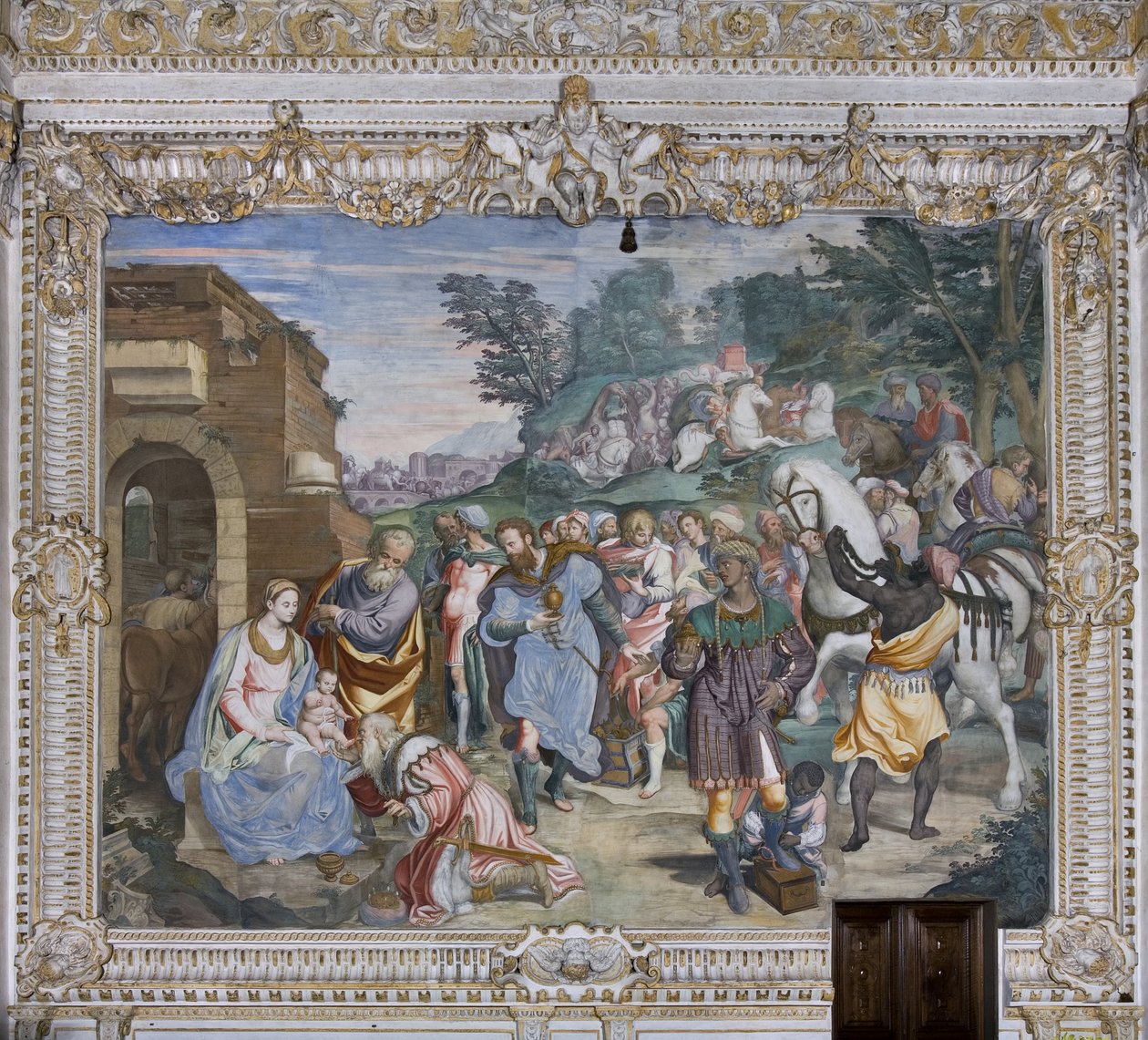 Adoration des Mages, Presbytère, 1578-82 - Simone Veneziano Peterzano