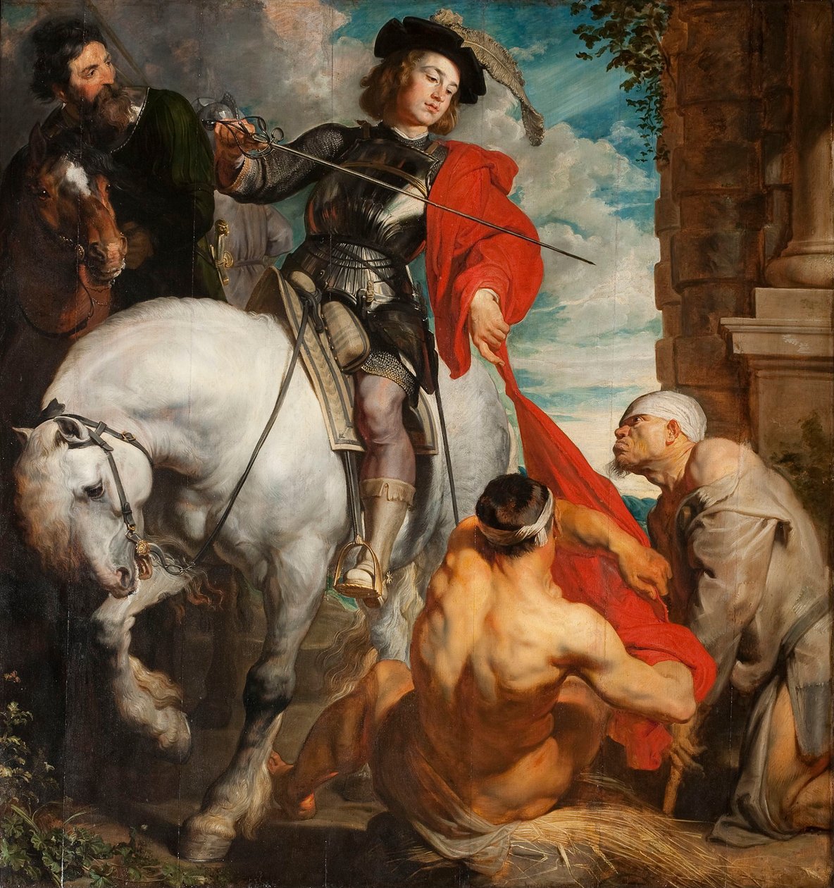 Saint Martin partageant son manteau, 1625 - Sir Anthony van Dyck