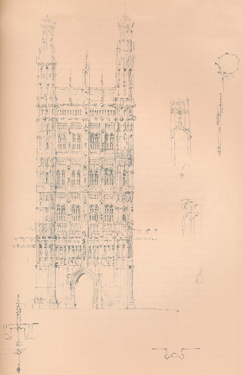 Victoria Tower, Westminster, vers 1837-1904 - Sir Charles Barry