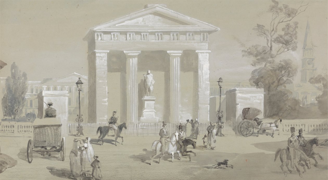 Statue du marquis de Hastings à Tank Square - Calcutta - Sir Charles D