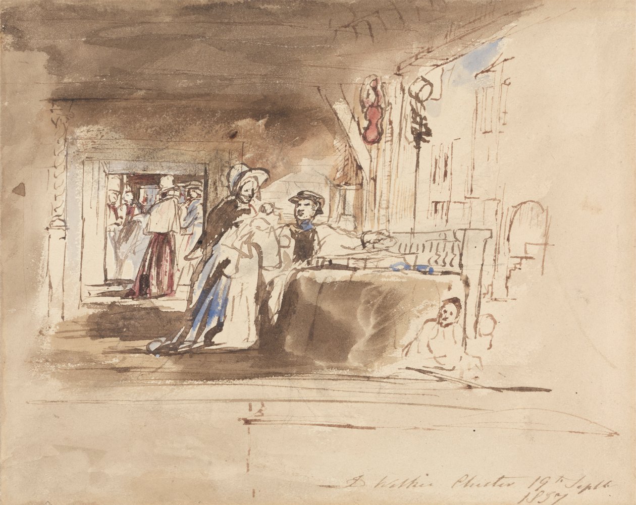 Shopping dans les rangées, Chester - Sir David Wilkie