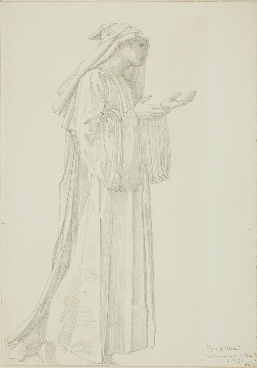 Figure de pèlerin dans le Roman de la Rose - Sir Edward Burne Jones