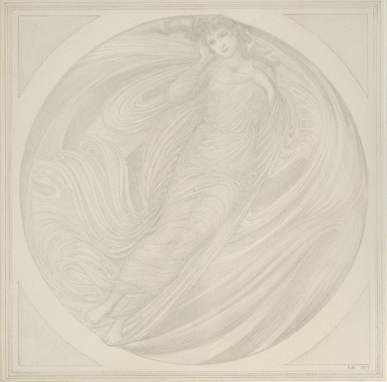 Eurydice flottant parmi les flammes, 1872-1875 - Sir Edward Coley Burne Jones