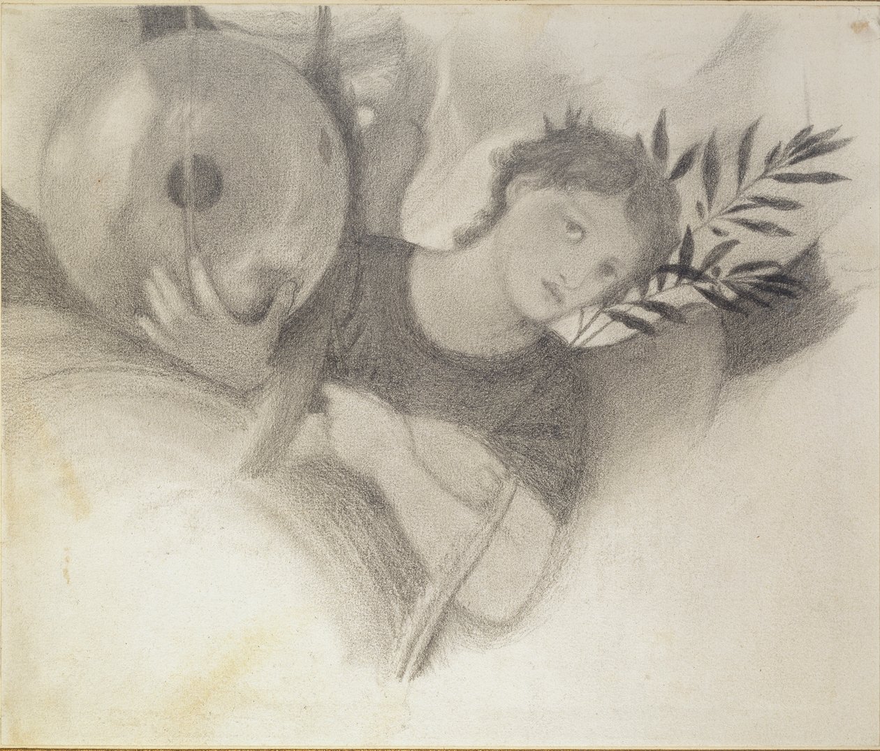 Étude pour une tête dans Les Jours de la Création, vers 1871-1875 - Sir Edward Coley Burne Jones