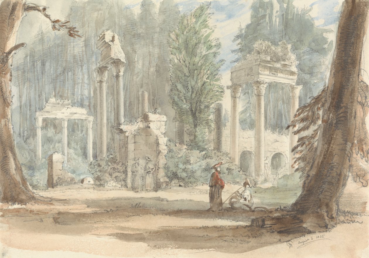 Les ruines de Leptis Magna telles qu