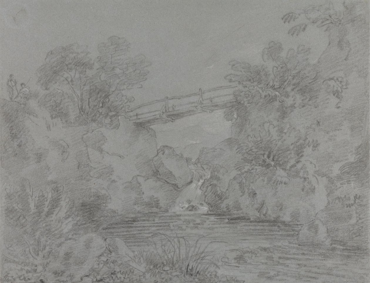 Pont sur la piscine à Llanrwst - Sir George Howland Beaumont seventh Baronet