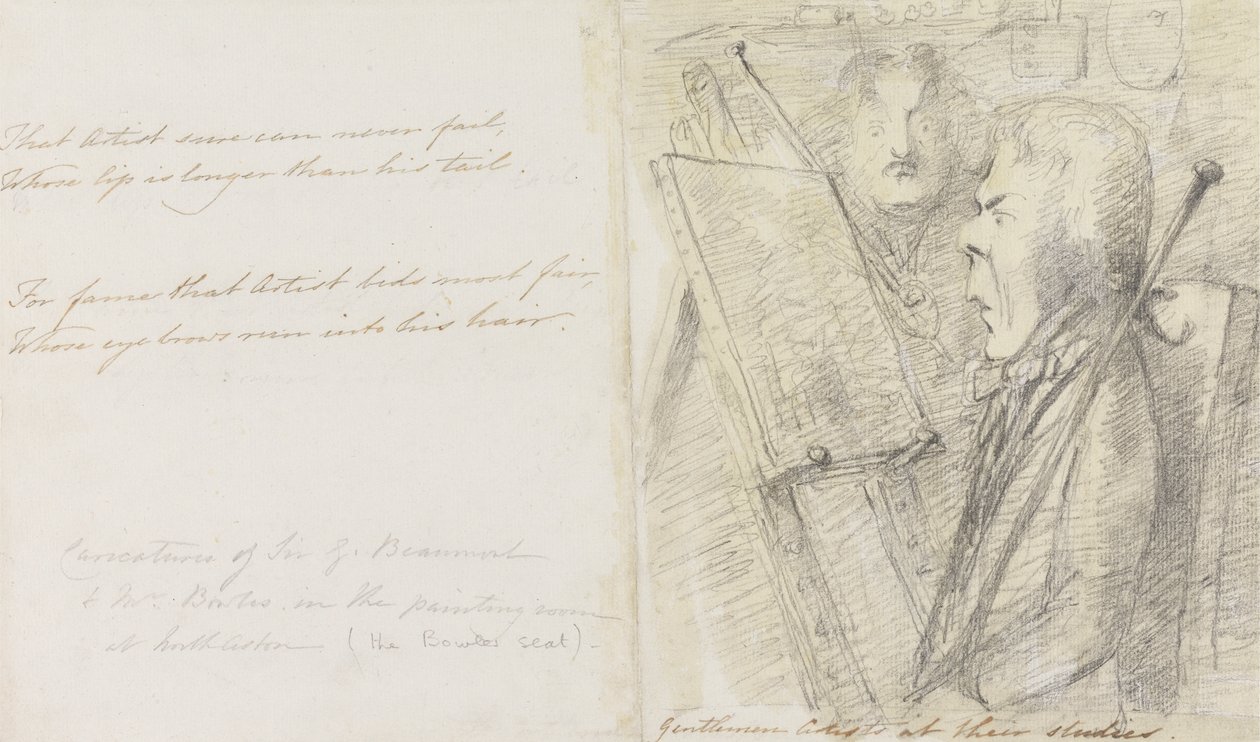 Gentlemen artistes à leurs études - Sir George Howland Beaumont seventh Baronet