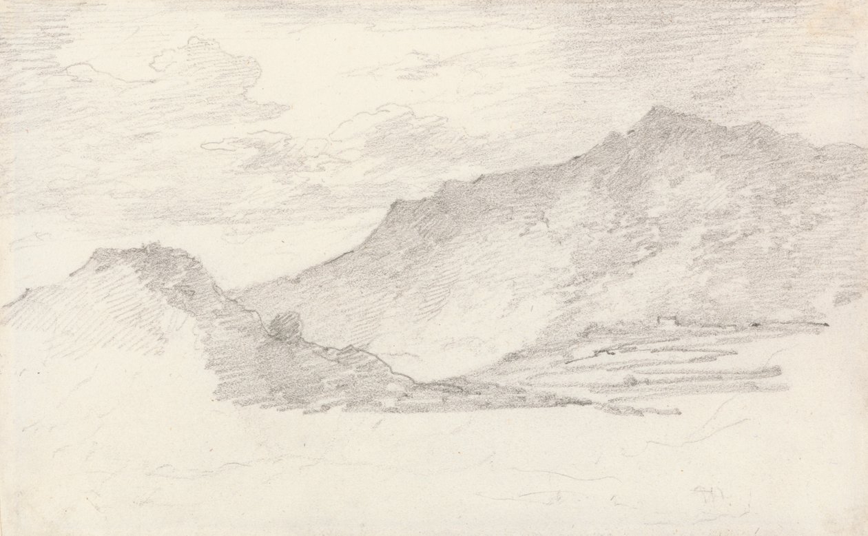 Esquisse de colline | Estampe d'art