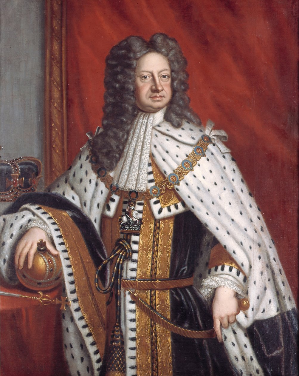 Portrait de George I en robe d