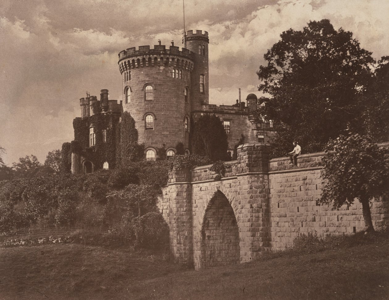 Château de Tullichewan, Vale of Leven, Écosse, v. 1855 (photo) - Sir James Campbell of Stracathro