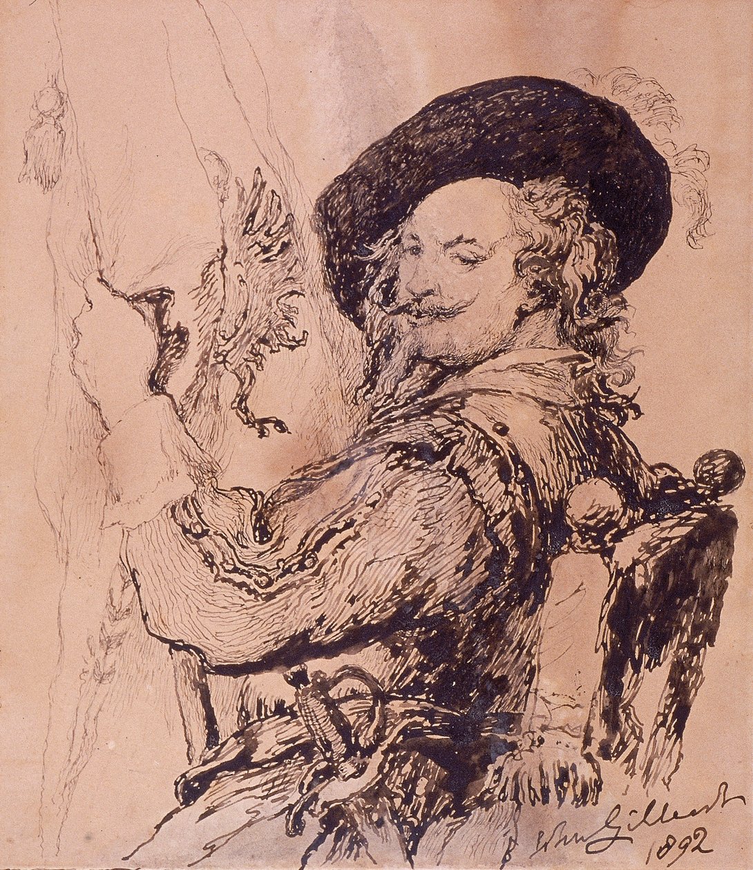 Un porte-étendard, 1892 - Sir John Gilbert