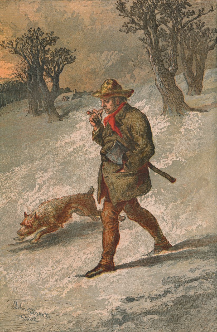 Le Bûcheron et son chien, 1862 - Sir John Gilbert