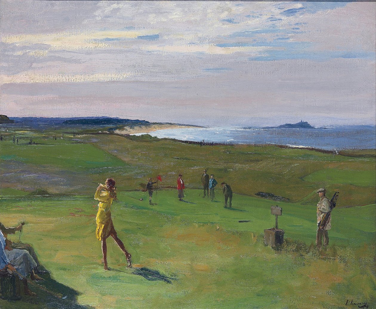 Le parcours de golf, North Berwick - Sir John Lavery