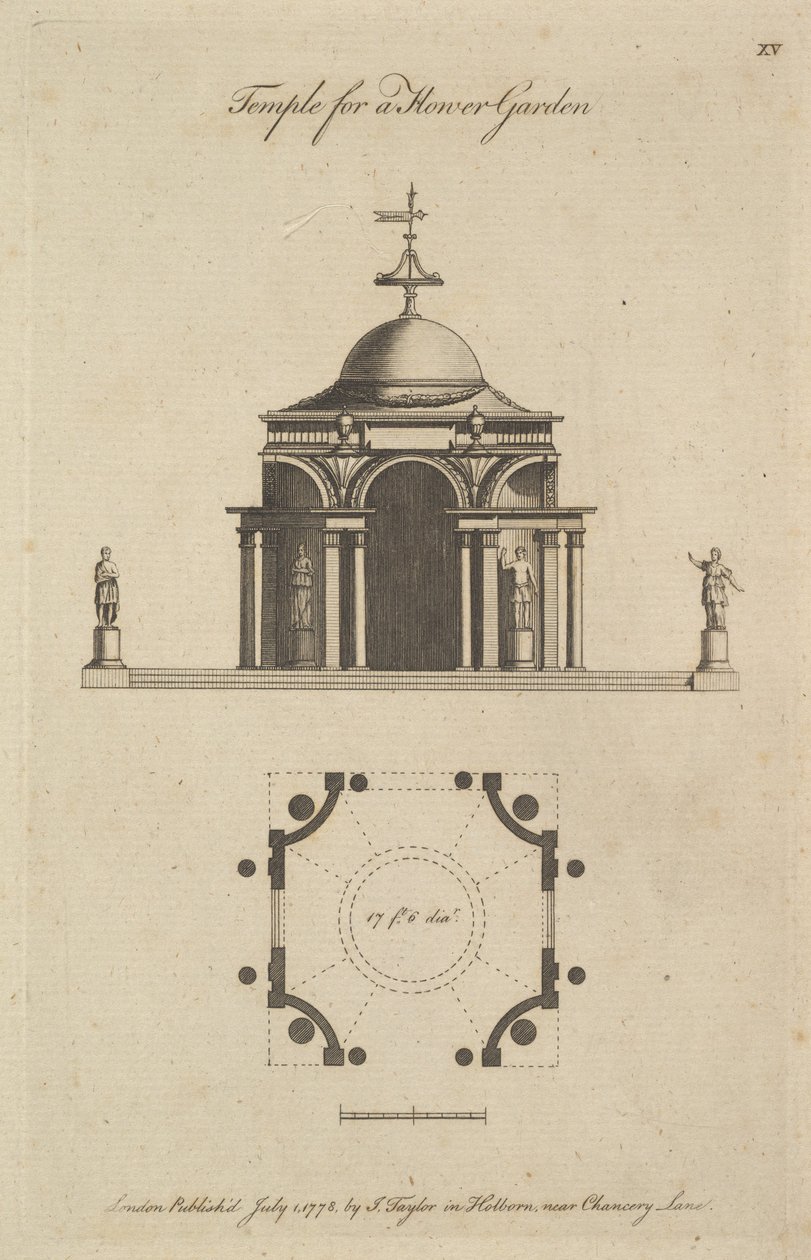 Temple pour un jardin de fleurs, 1778 - Sir John Soane