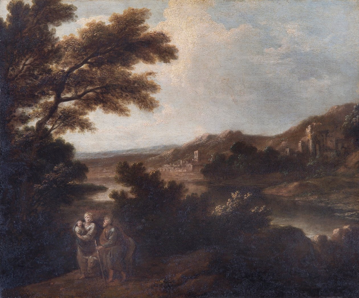 Paysage avec la fuite en Égypte, 18ème siècle - Sir Joshua Reynolds