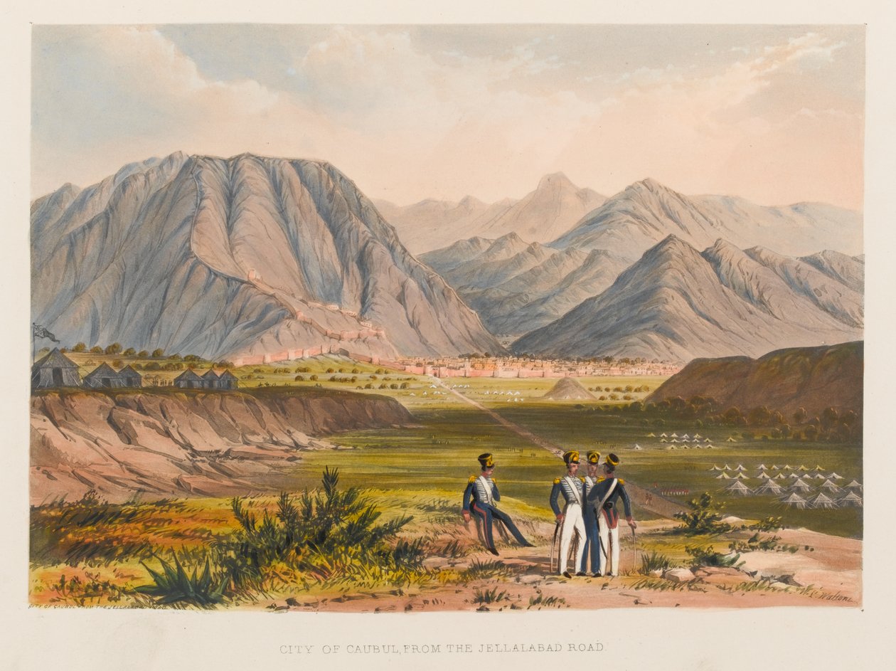 Ville de Kaboul, depuis la route de Jellalabad - Sir Keith A. Jackson