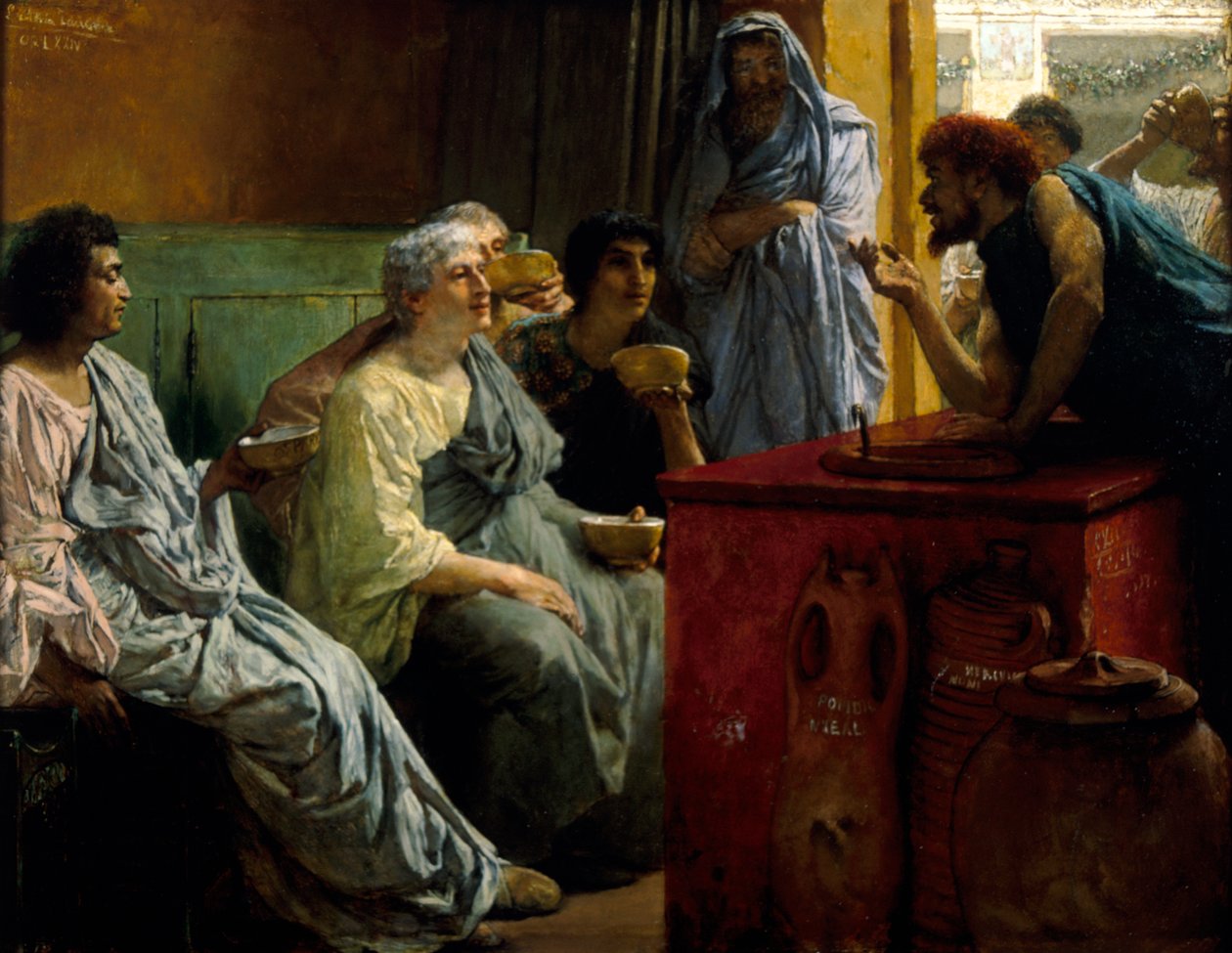 Le magasin de vin, 1869-1874 - Sir Lawrence Alma Tadema