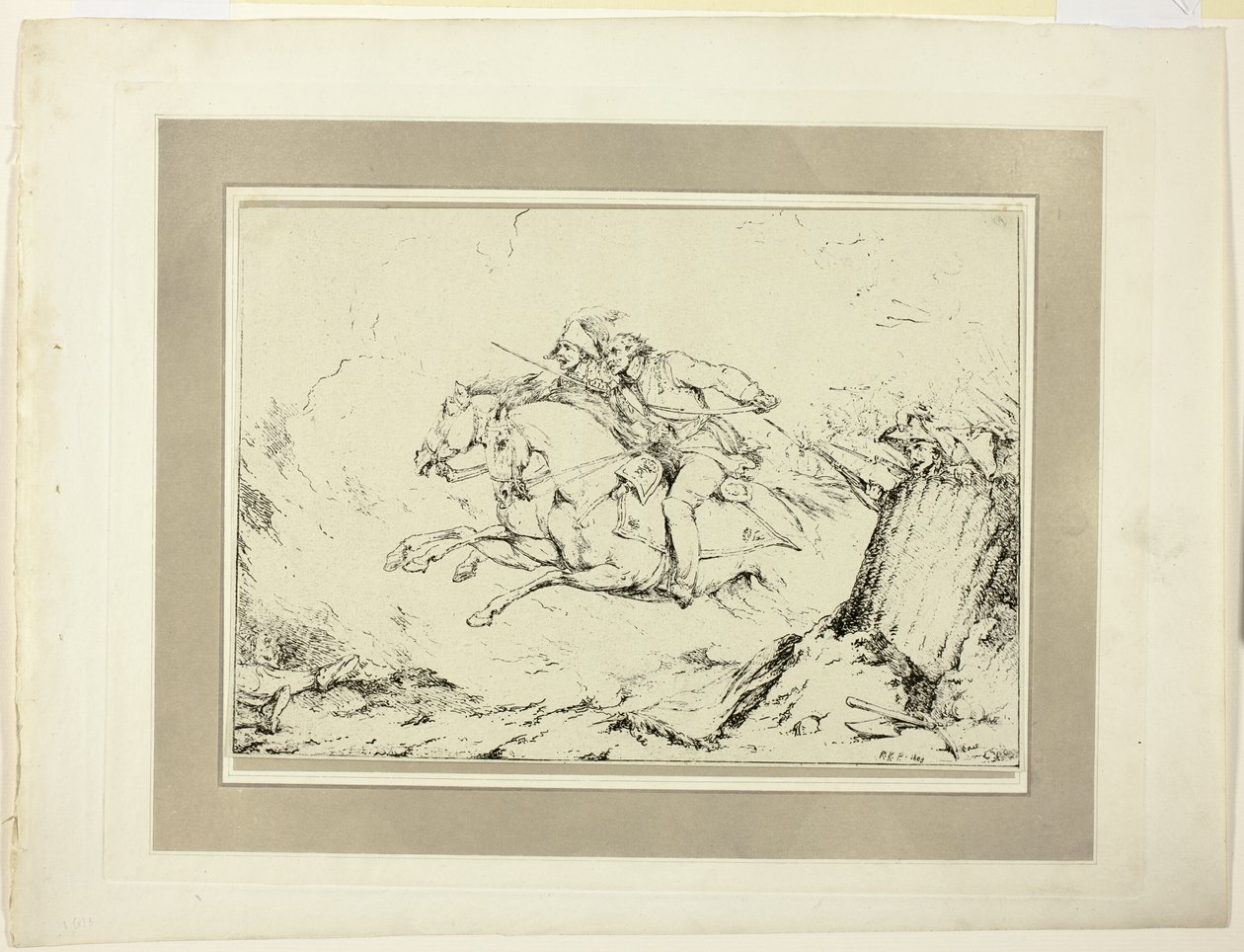 Charge, du premier numéro de Spécimens de Polyautographie - Sir Robert Ker Porter