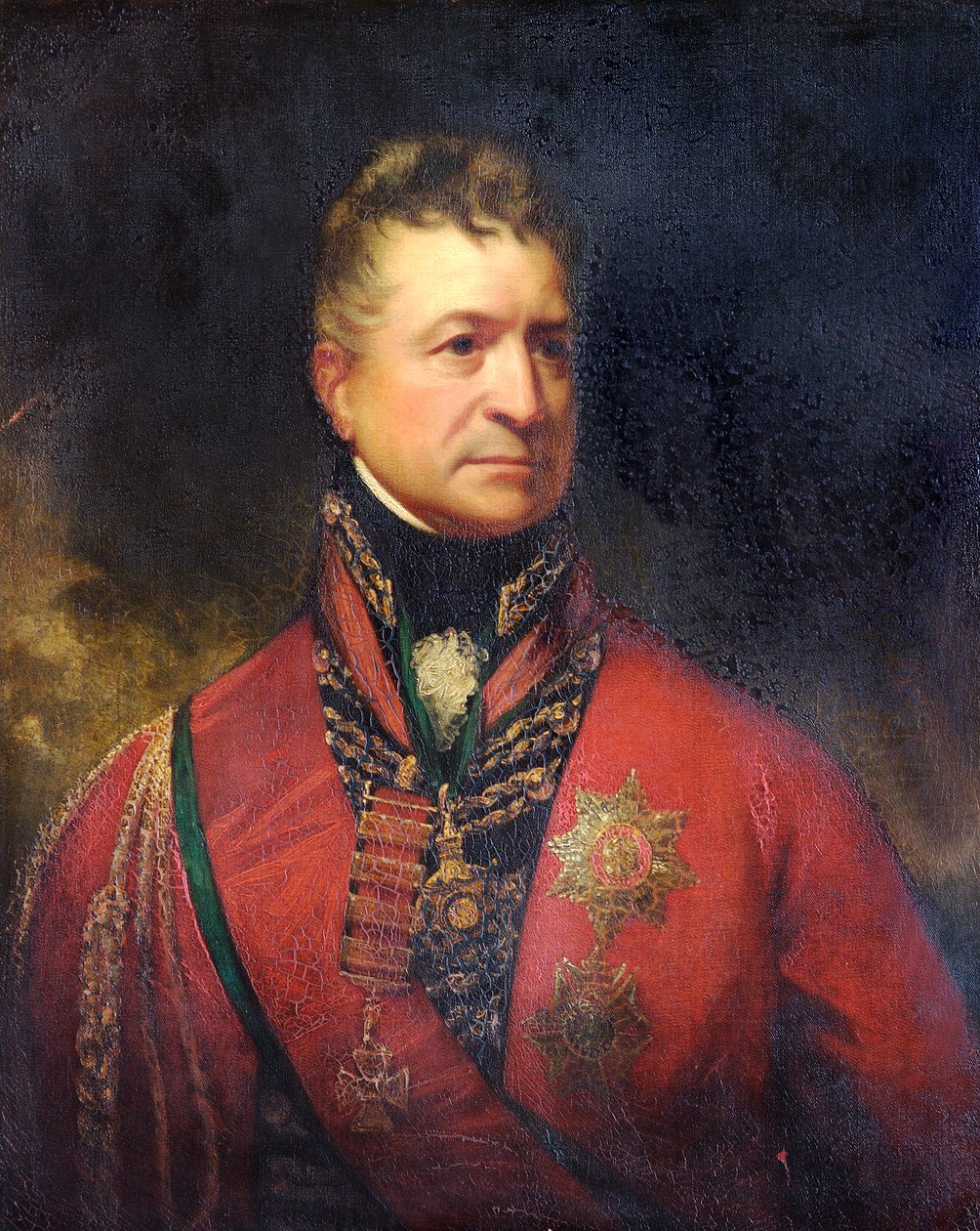 Portrait du lieutenant-général Sir Thomas Picton, soldat britannique, vers 1815 - Sir William Beechey
