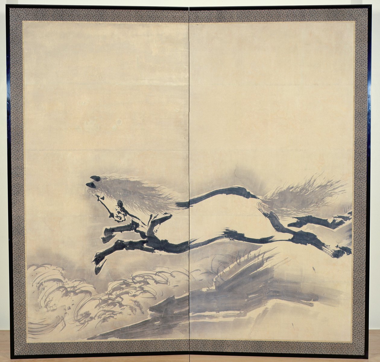 Saut de cheval, japonais, période Edo, vers XVIIIe siècle - Soga Shohaku