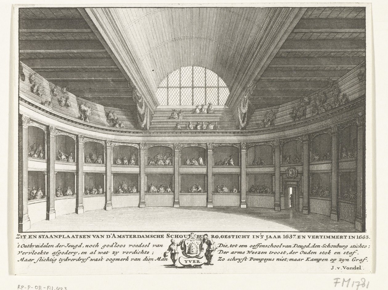 Le Théâtre de Jacob van Campen vu de la scène - Solomon Savery