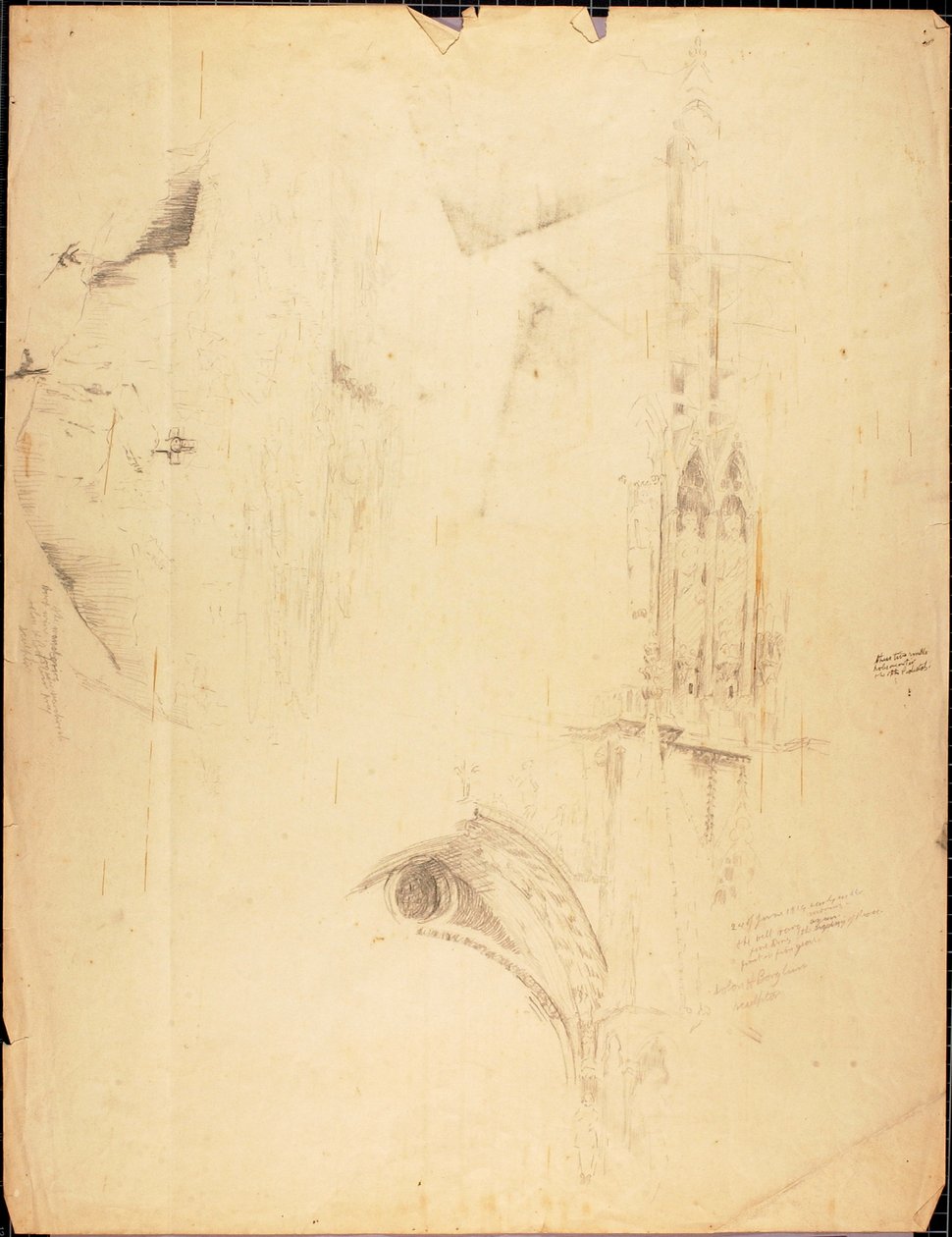 Étude de la cathédrale - Solon H. Borglum