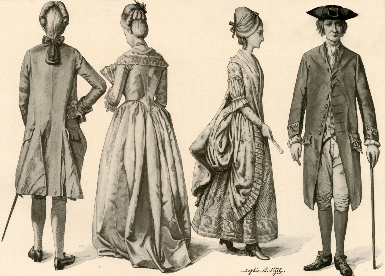 Vêtements sous le règne de George III, 1760-1776 - Sophie B. Steel