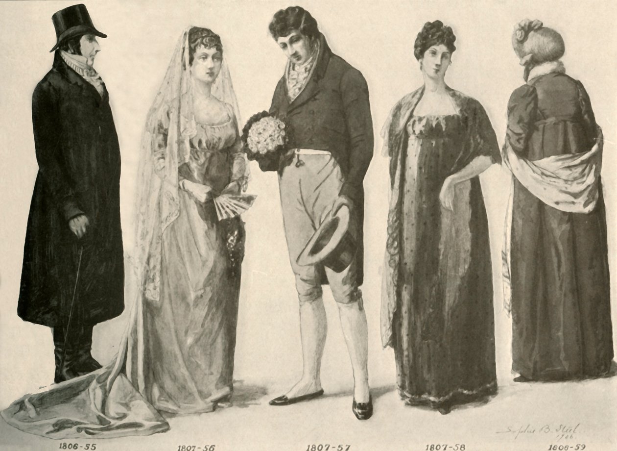 Vêtements de 1800-1808, 1903, 1937 - Sophie B. Steel