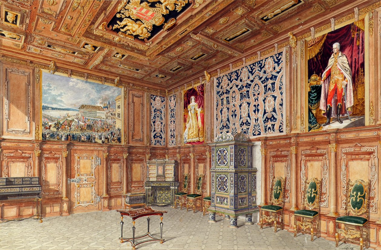 La salle du couronnement au château de Laxenburg près de Vienne - Sotira