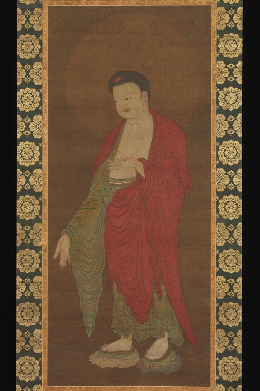 Bouddha Amitabha descendant de sa Terre Pure - Southern Song Dynasty Chinese School