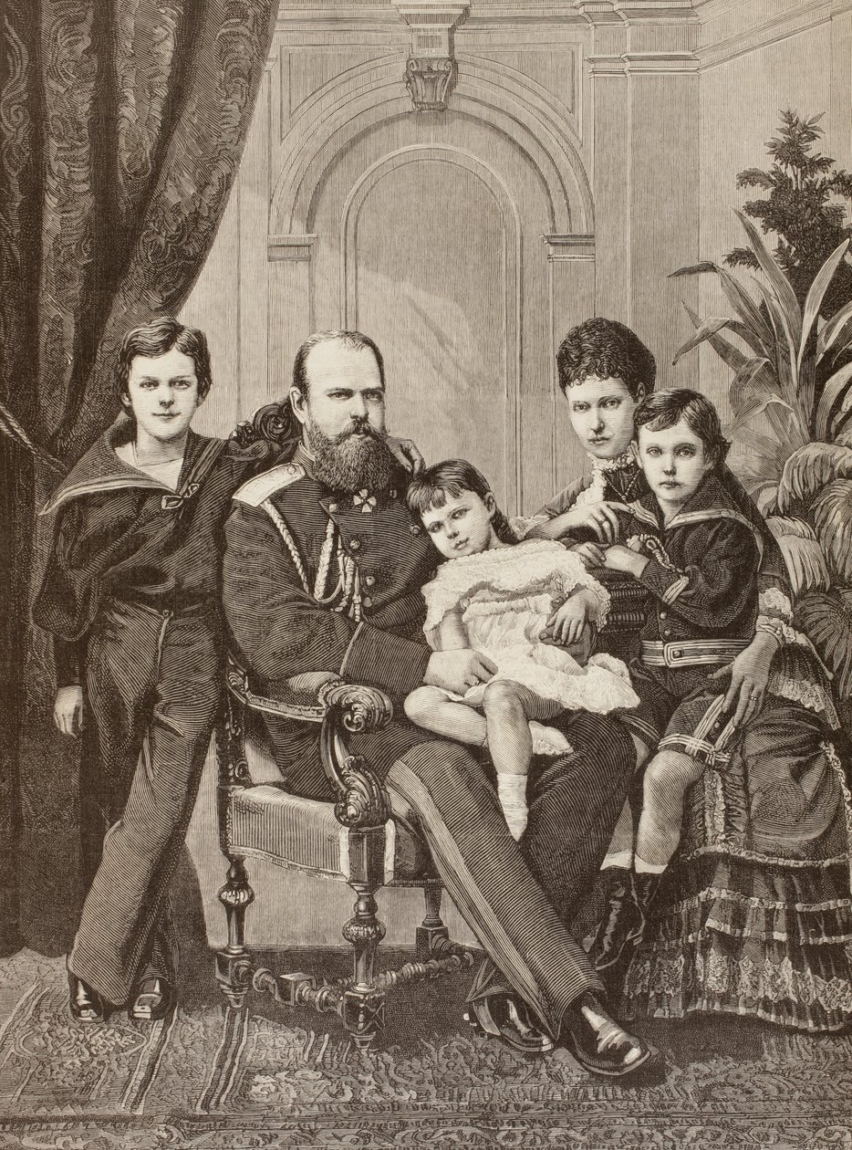 Alexandre III de Russie et sa famille, de 