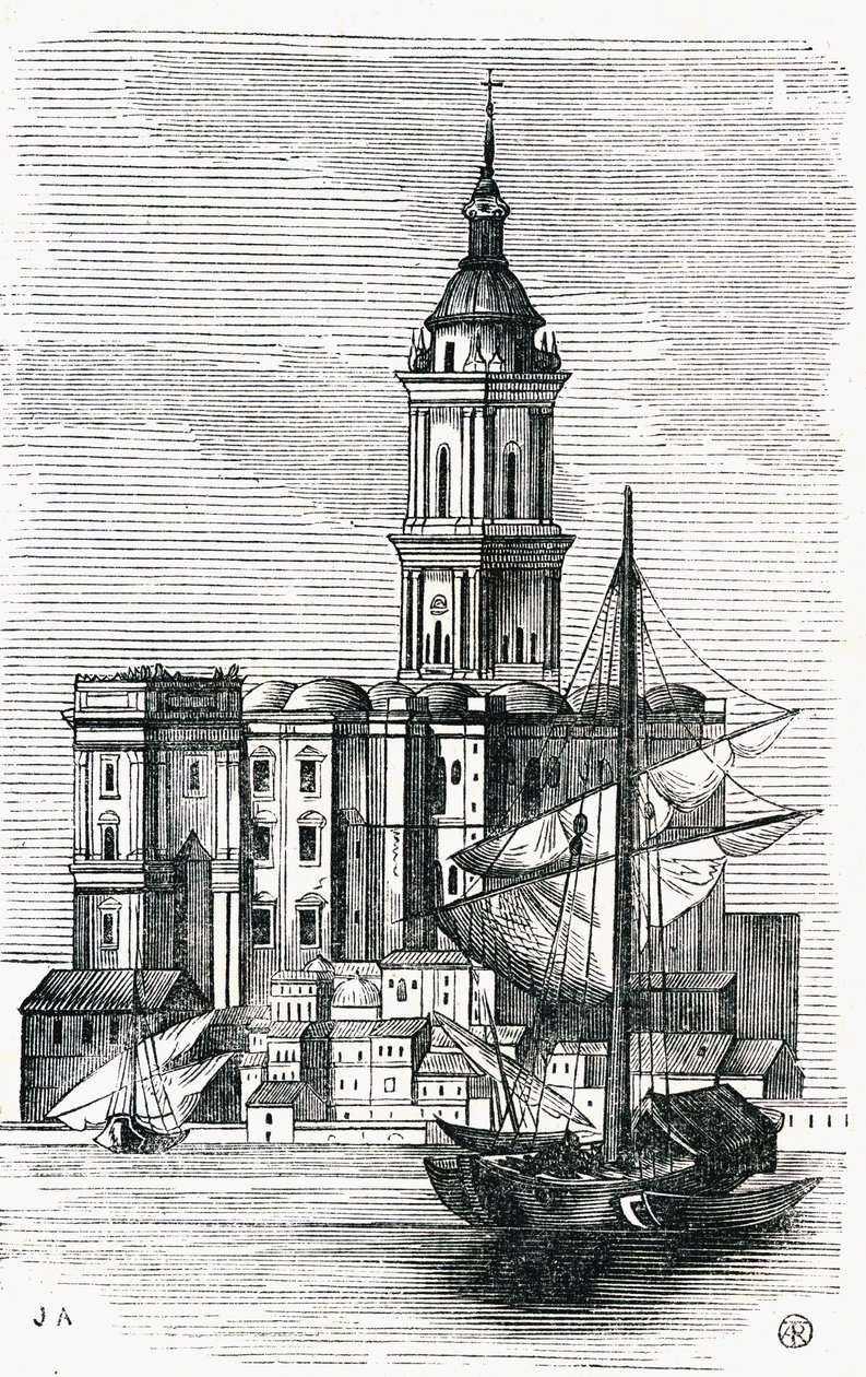 Cathédrale de Malaga, Espagne, milieu des années 1800 - Spanish School