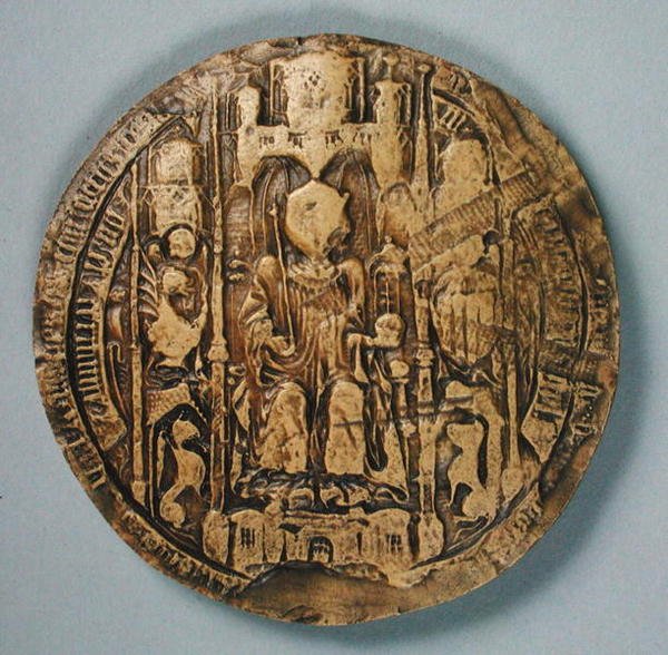Sceau de Jean II (1397-1479) Roi de Navarre - Spanish School