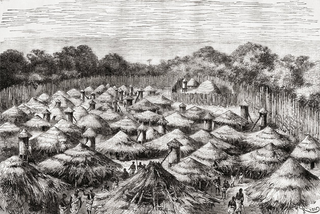 Le village de Kiwana, Tanzanie, tel qu