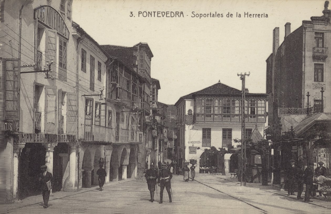 Arcades de la forge, Pontevedra, Espagne (photo n/b) - Spanish Photographer