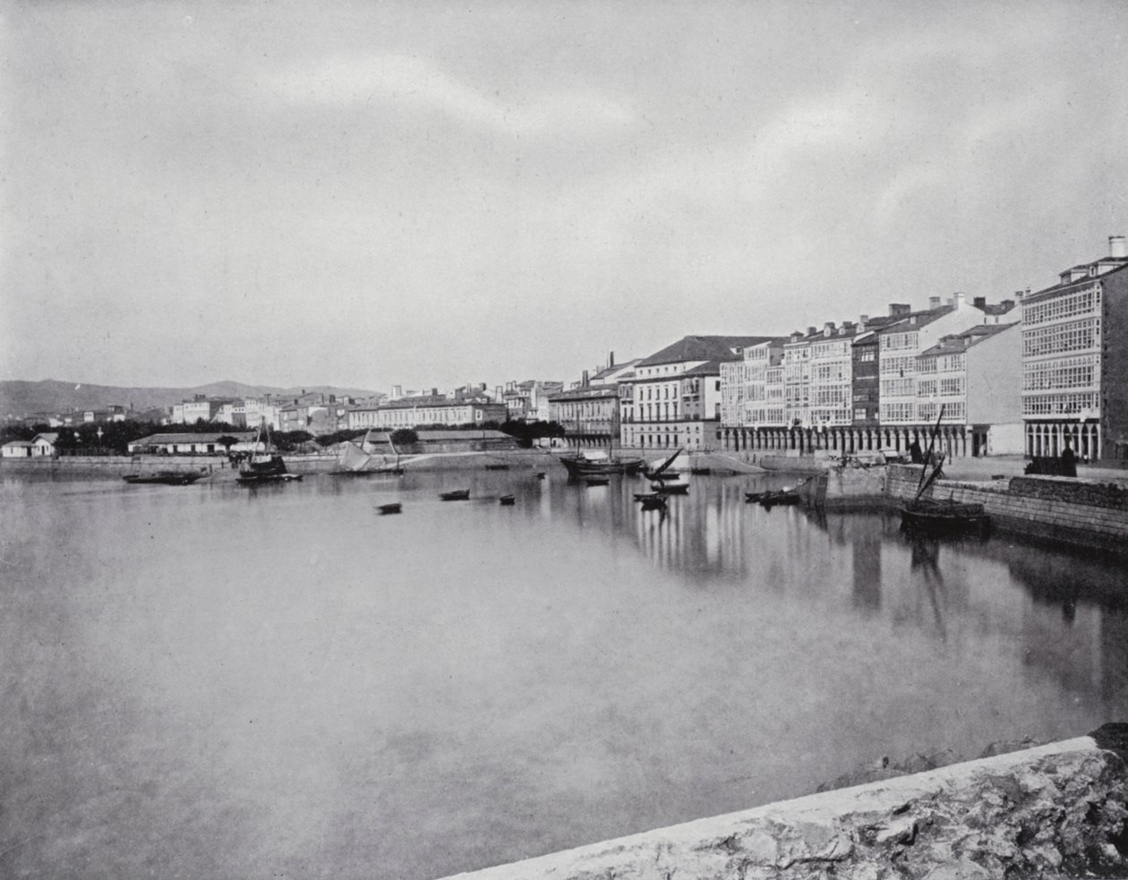 Coruna, Vue générale (photo n/b) - Spanish Photographer