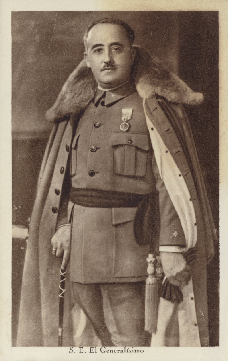 Francisco Franco, général et dictateur espagnol (photo n/b) - Spanish Photographer