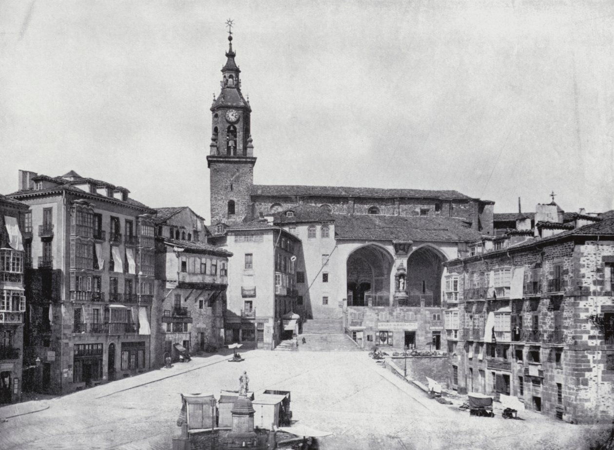 Plaza De La Constitucion, Vitoria (photo n/b) - Spanish Photographer
