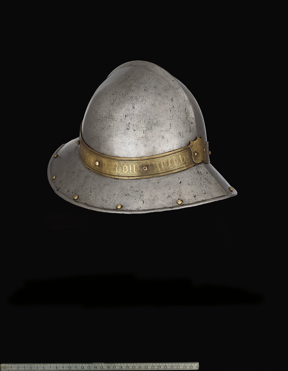 Un chapeau de guerre espagnol (Cabacete) de style fin 15e siècle - Spanish School