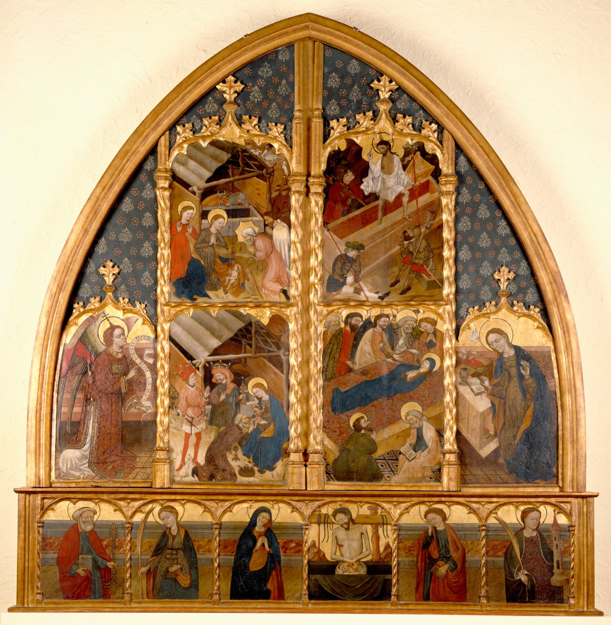 Retable catalan, 1450-80 - Spanish School